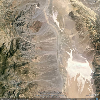 Figure 4.4: Alluvial fans in Death Valley, California.