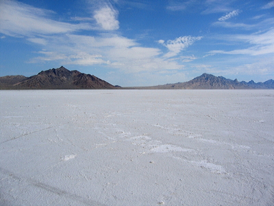 Figure 5.15: The Bonneville Salt Flats near Interstate 80, Utah.