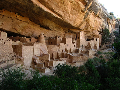 Figure 2.16: Cliff Palace, the largest cliff dwelling in North America, at Mesa Verde National Park, Colorado.