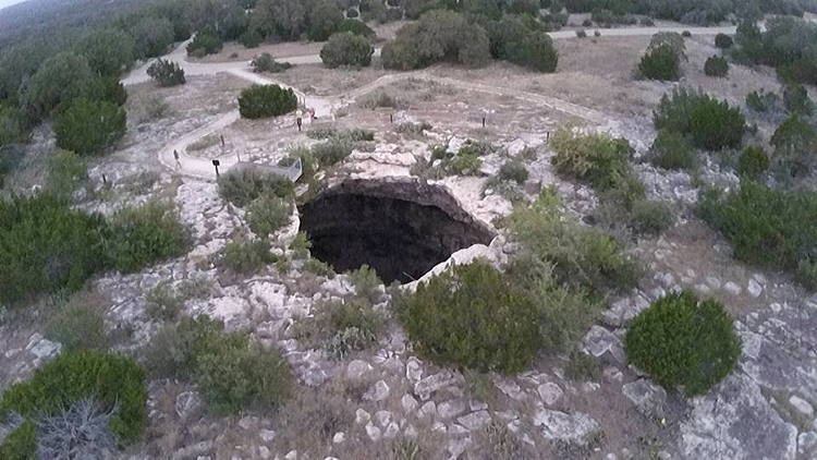 Figure 4.20: Devil’s Sinkhole, in Edwards County, Texas.