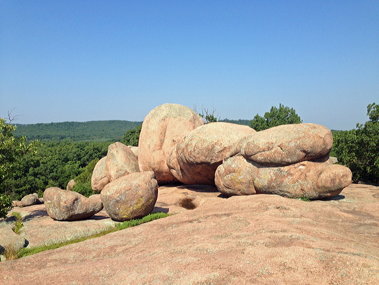Figure 2.9: The “elephant rocks” at Elephant Rocks State Park, Missouri.