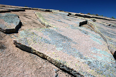 Figure 2.15: Exfoliation joints on granite dome.