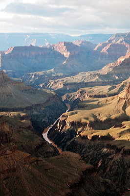 Figure 4.14: A view of the Colorado River flowing through the Grand Canyon, from Pima Point, Arizona.