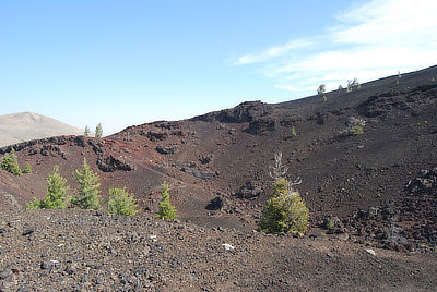 Figure 8.24: Aridisols of Idaho’s Snake River Plain, near Craters of the Moon National Monument.