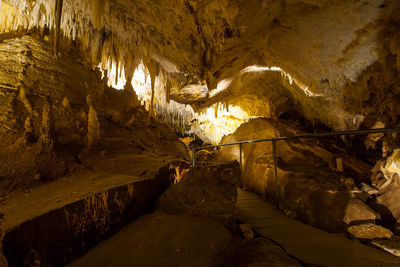 Figure 2.6: Jewel Cave in the Black Hills of South Dakota. The cave was formed as acid-rich water gradually dissolved layers of limestone that had been cracked by the uplift of the Black Hills around 60 million years ago. 