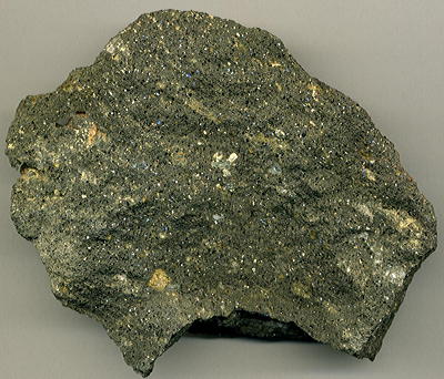 Figure 5.8: A piece of lamproite containing abundant mica flakes.