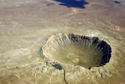 Figure 4.19: Meteor Crater (also called Barringer Crater), Coconino County, Arizona.