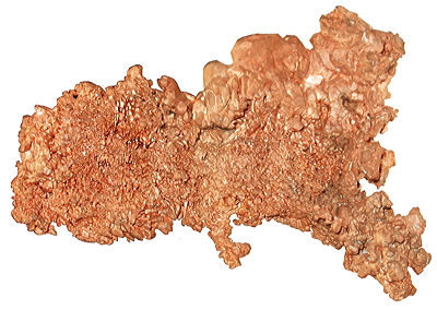 Figure 5.12: Native copper, the naturally occurring form of copper ore, from Arizona.