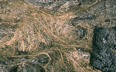 Figure 2.34: Windblown accumulation of Pele’s hair.
