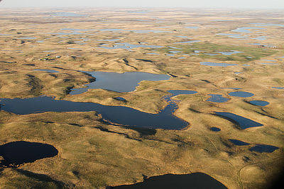 Figure 4.16: Prairie pothole terrain near Wing, North Dakota.