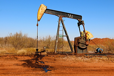 Figure 7.17: An oil pumpjack near Electra, Texas.