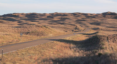 Figure 4.15: The Sandhills in Hooker County, Nebraska, as seen from Nebraska Highway 97.