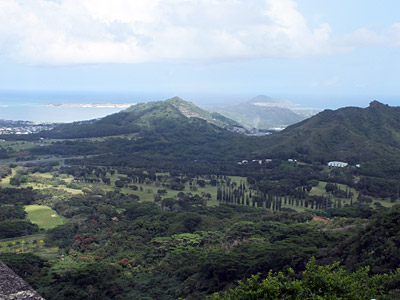 Figure 5.22: Crushed stone quarry nestled in the hills of O’ahu.
